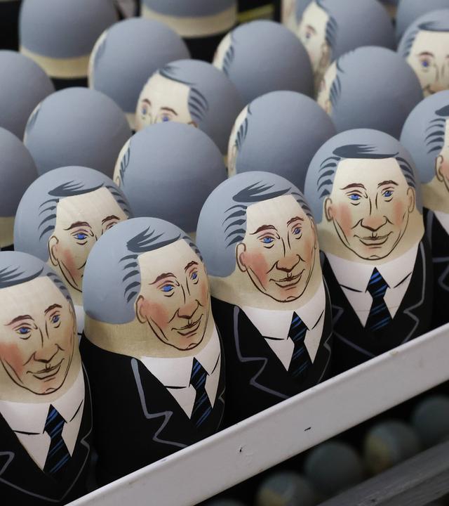 Matrjoschka-Figuren: Wladimir Putin