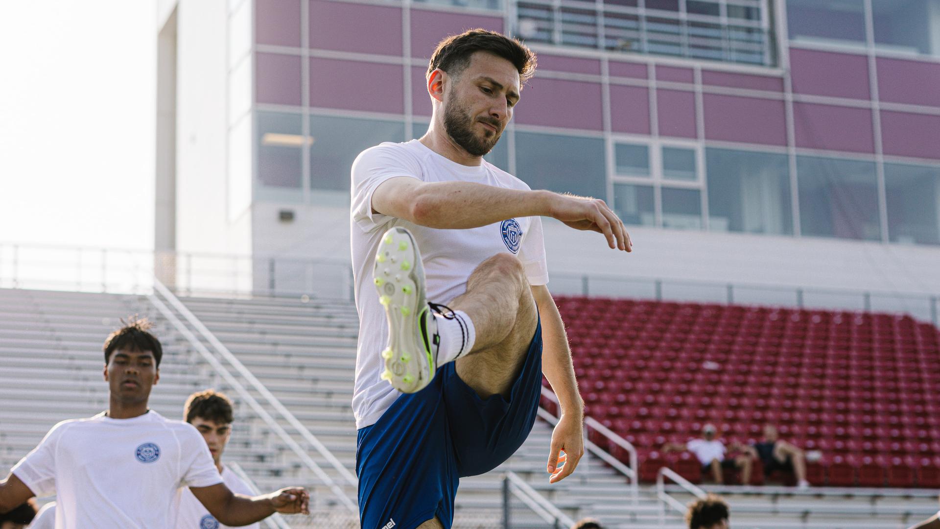 Matt Webb beim Training
