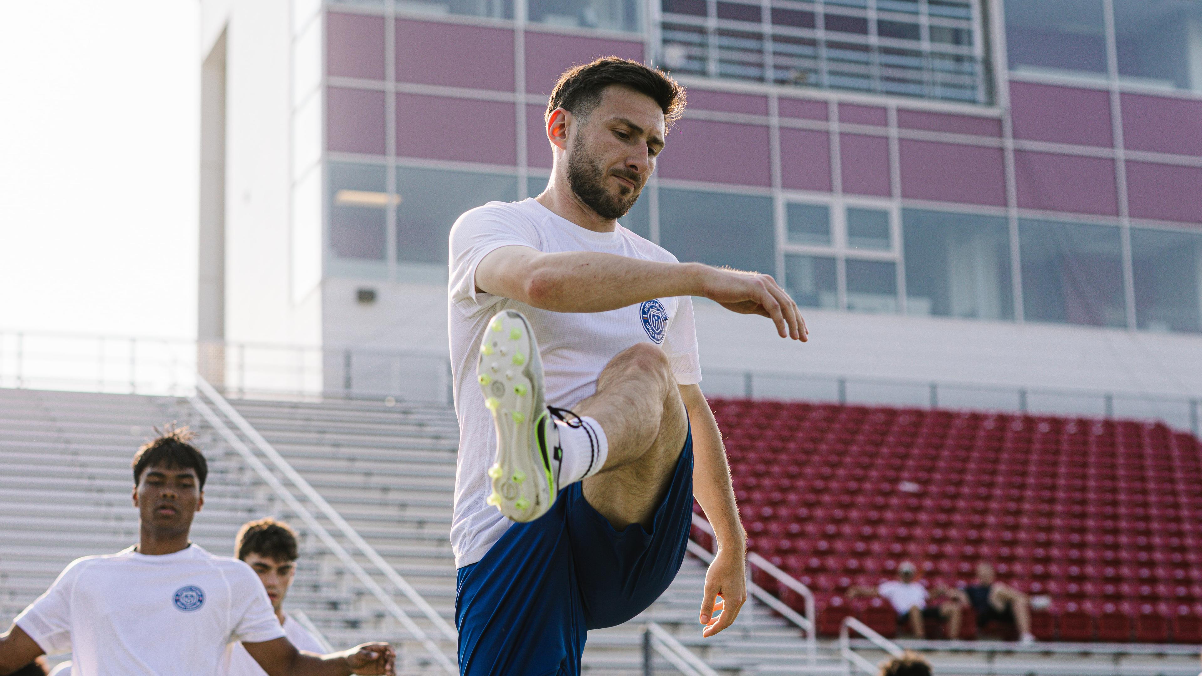 Matt Webb beim Training