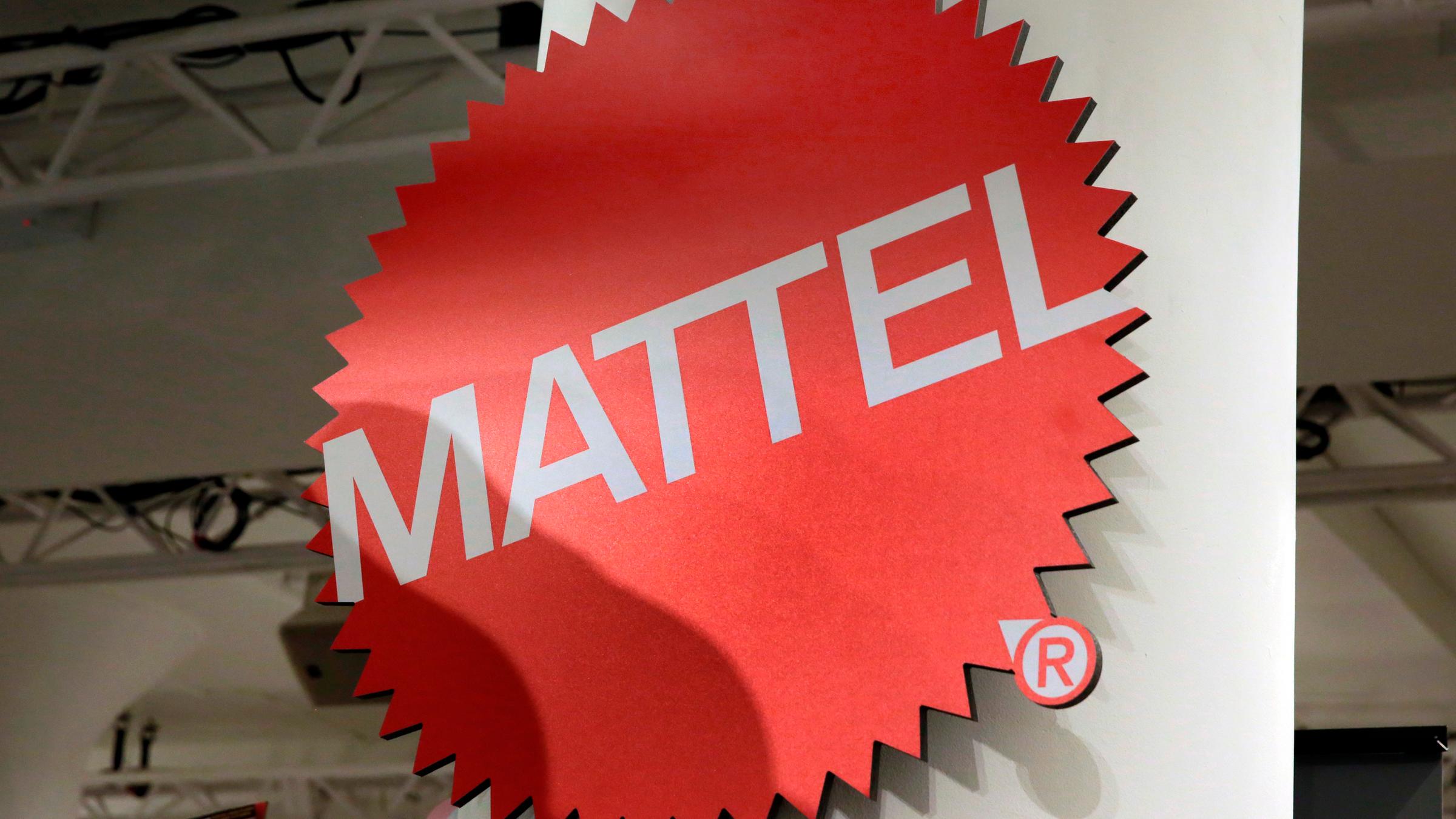 USA, New York: Das Mattel-Logo ist auf dem TTPM 2018 Spring Showcase in New York zu sehen. 