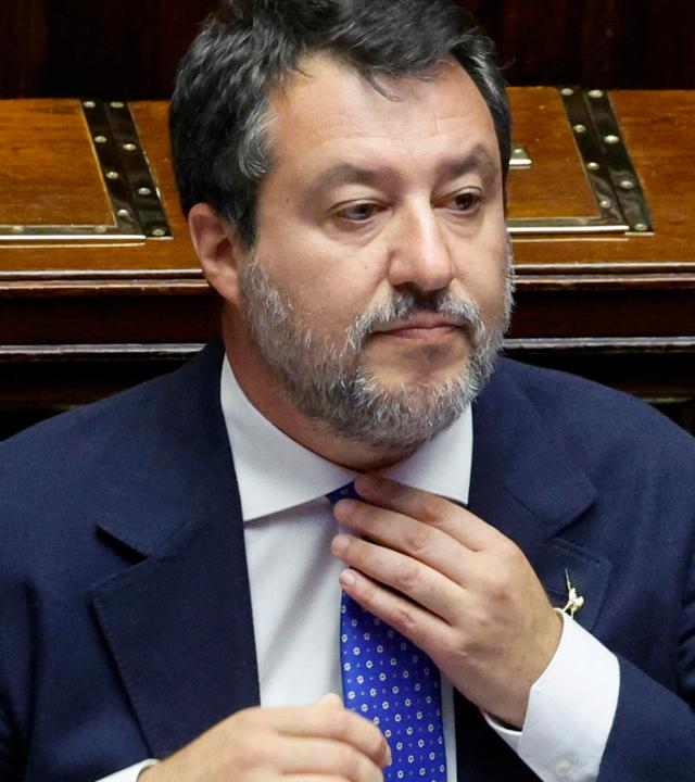 Italiens Infrastrukturminister und Vizepremier Matteo Salvini nimmt an einer Fragestunde in der Abgeordnetenkammer in Rom teil. (Archiv)