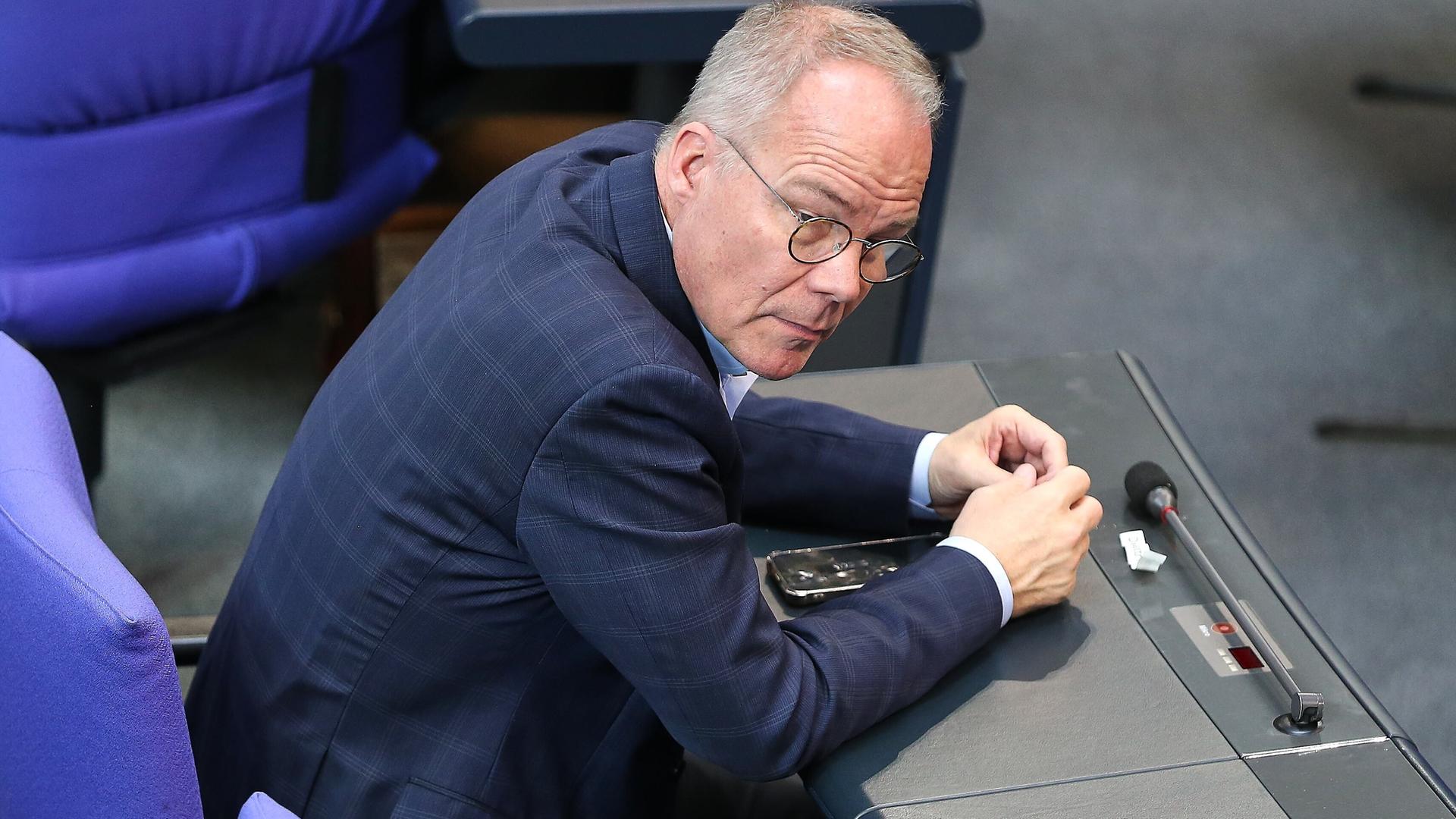 SPD-Generalsekretär Matthias Miersch im Bundestag.