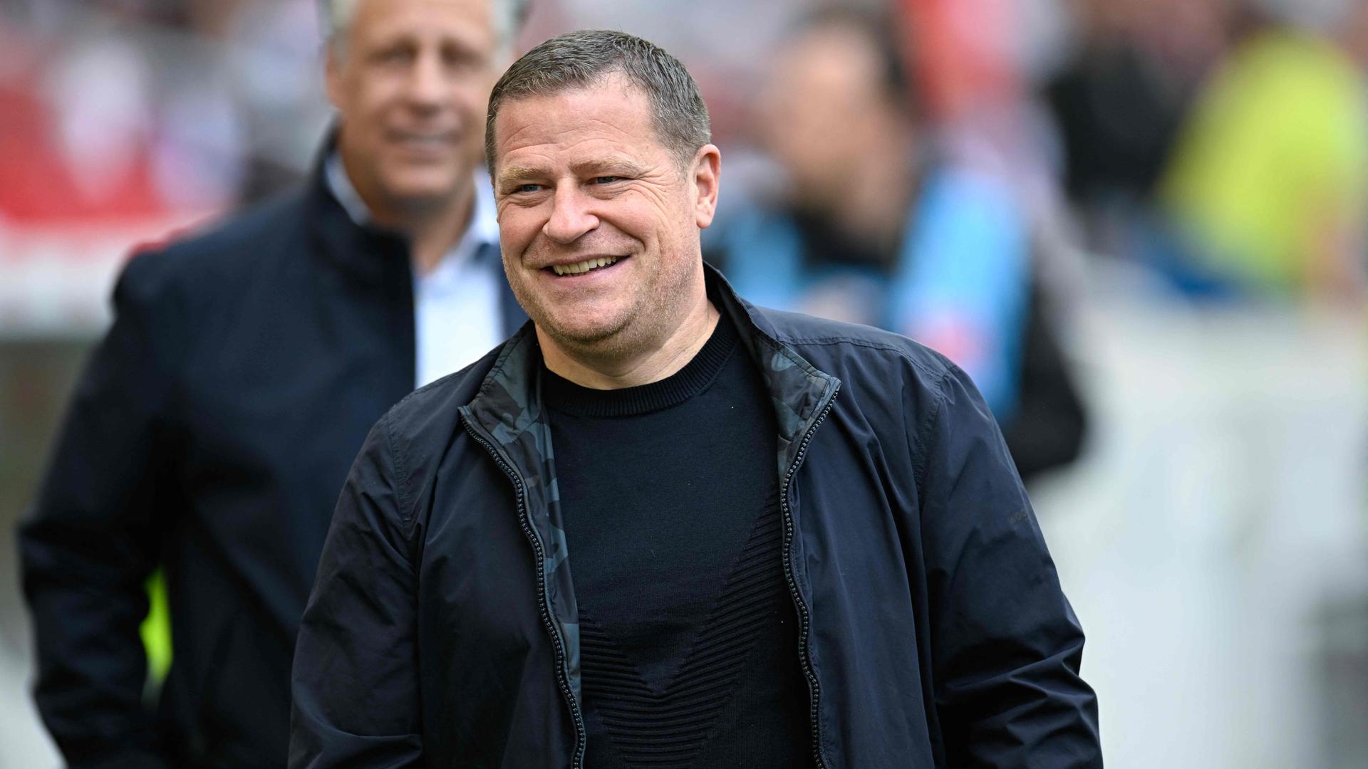 Bayerns Sportvorstand Max Eberl vor dem Spiel zwischen dem VfB Stuttgart und Bayern München am 04.05.2024.