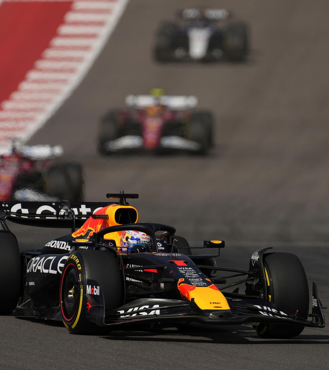 Max Verstappen beim Sprint-Rennen des Formel-1-USA-Grand-Prix am 18.10.2025 in Austin, Texas.