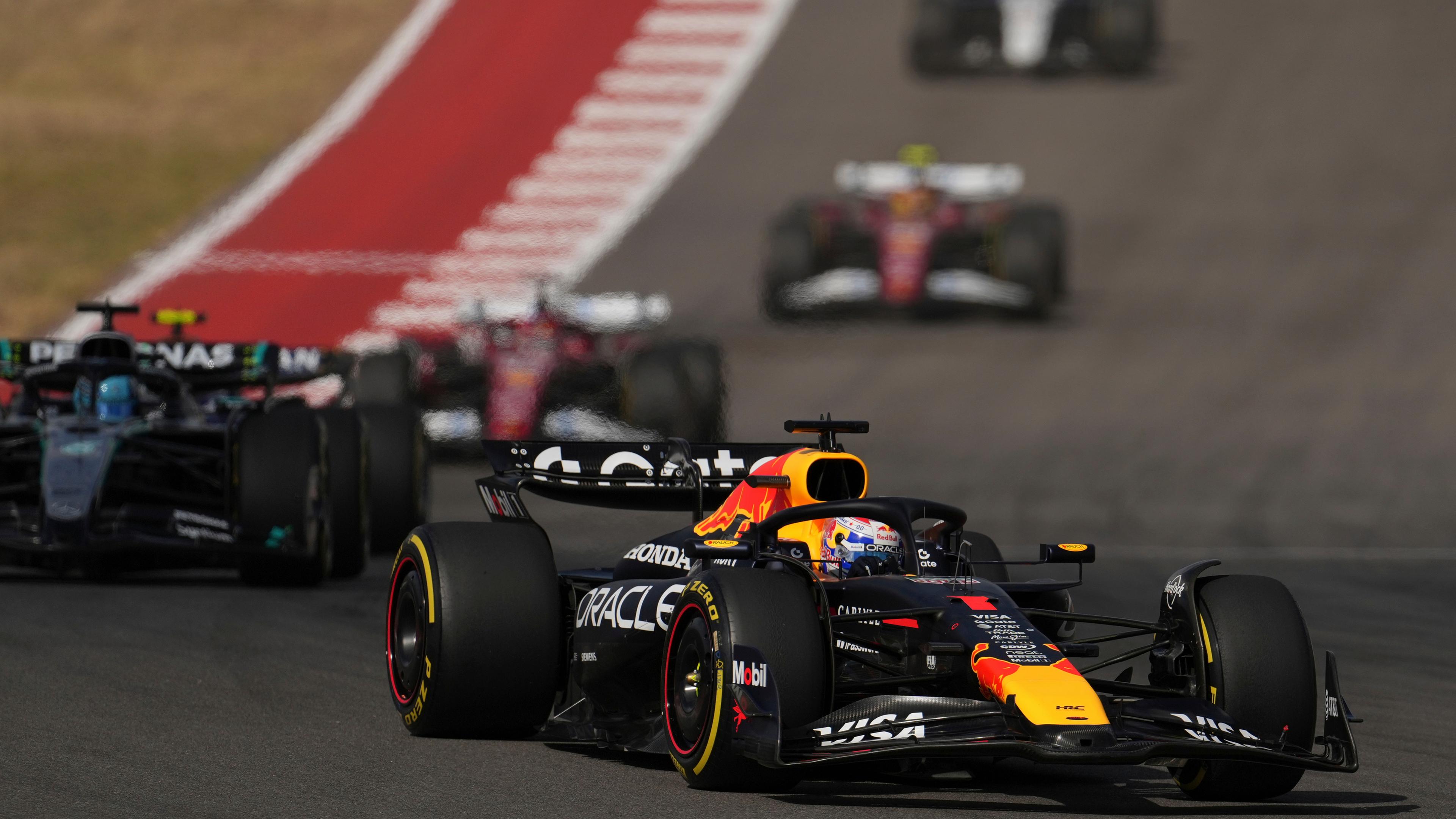 Max Verstappen beim Sprint-Rennen des Formel-1-USA-Grand-Prix am 18.10.2025 in Austin, Texas.