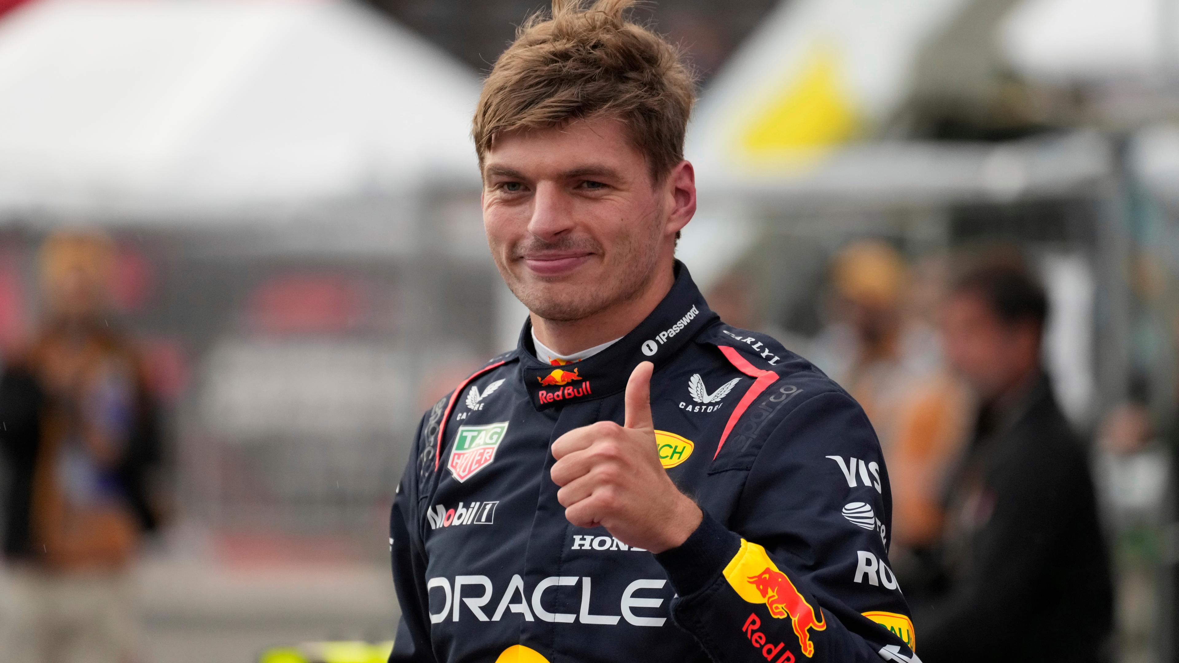 Red-Bull-Pilot Max Verstappen holt die Pole Position für den GP von Aserbaidschan 
