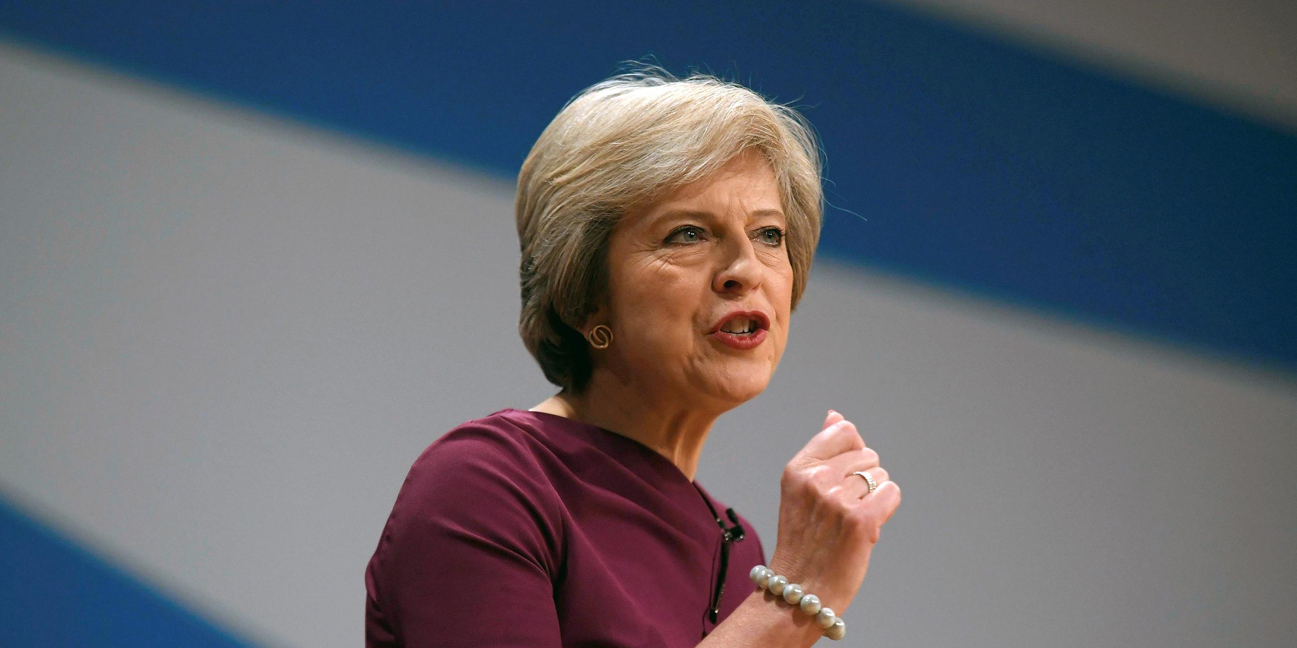 Theresa May am 05.10.2016