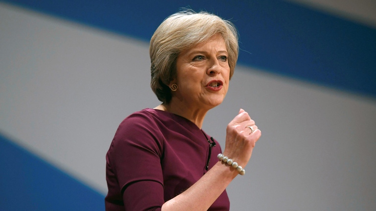 Theresa May am 05.10.2016