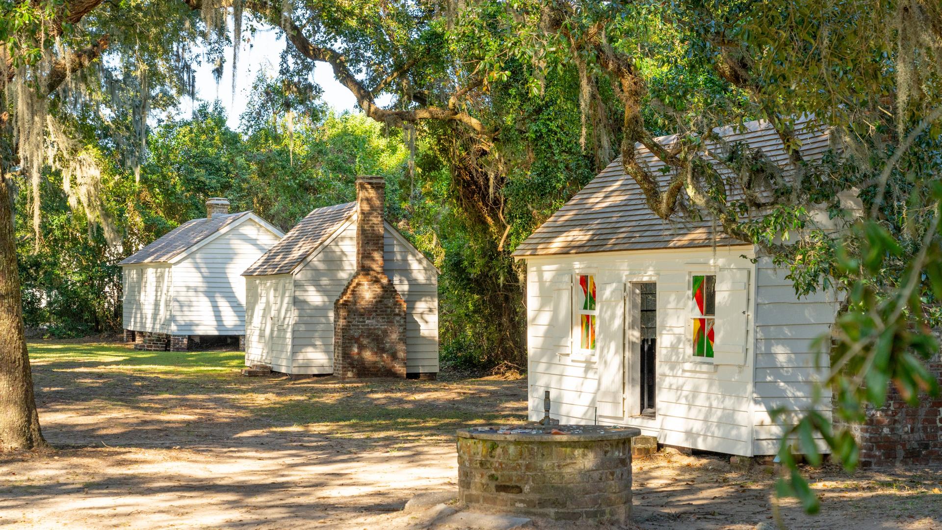 Sklavenbaracken auf der McLeod Plantage, Charleston.