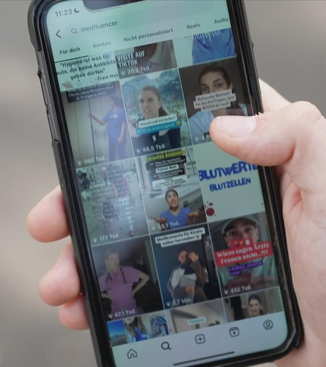 Beiträge von Medfluencern auf Instagram 