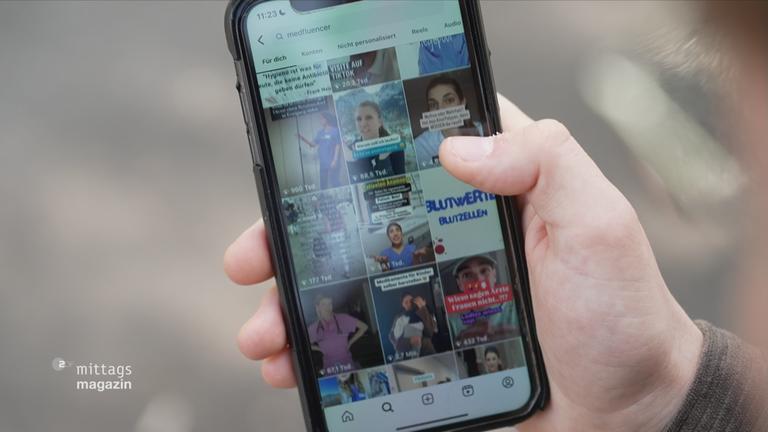 Beiträge von Medfluencern auf Instagram 