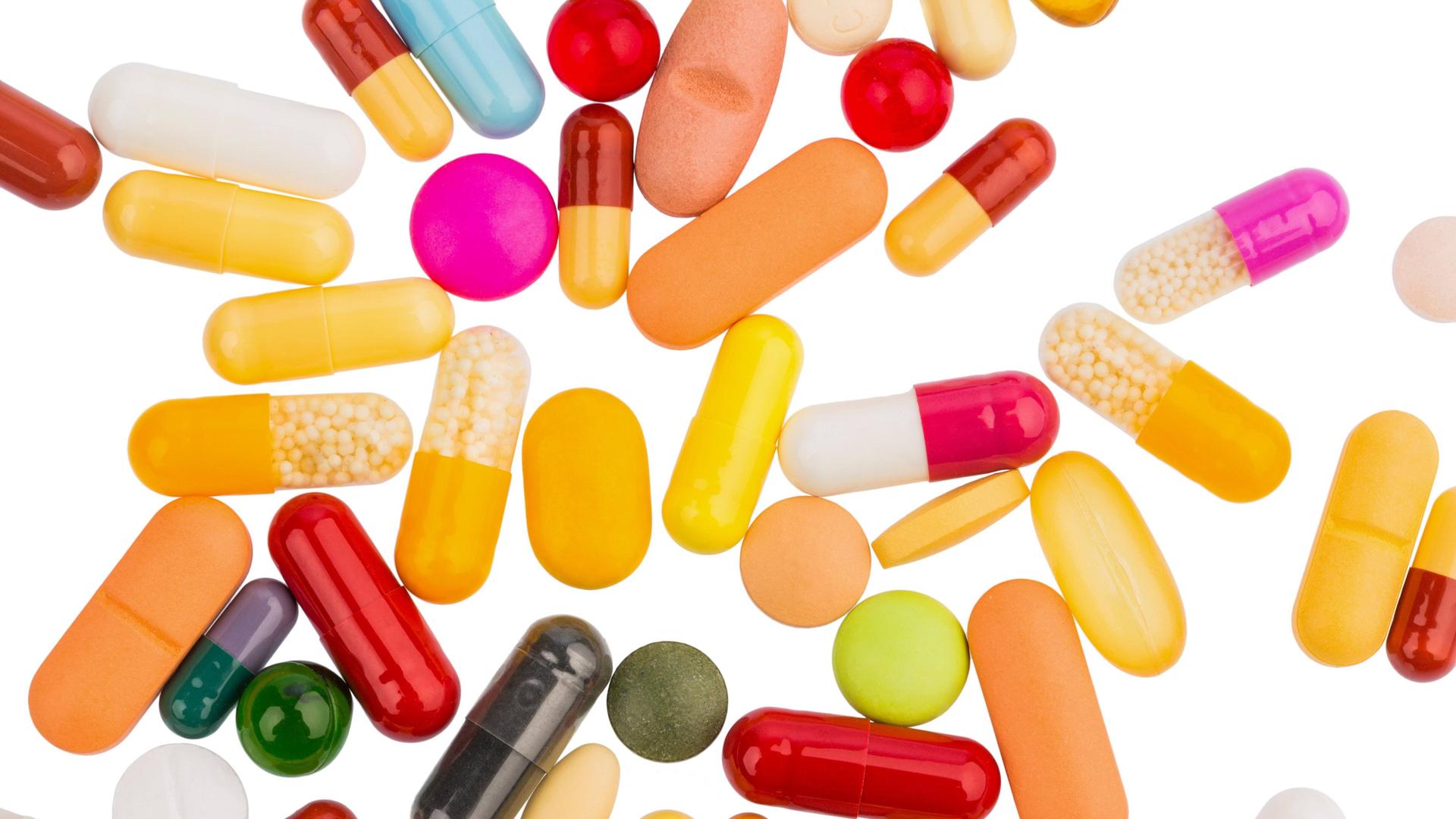 Viele bunte Pillen