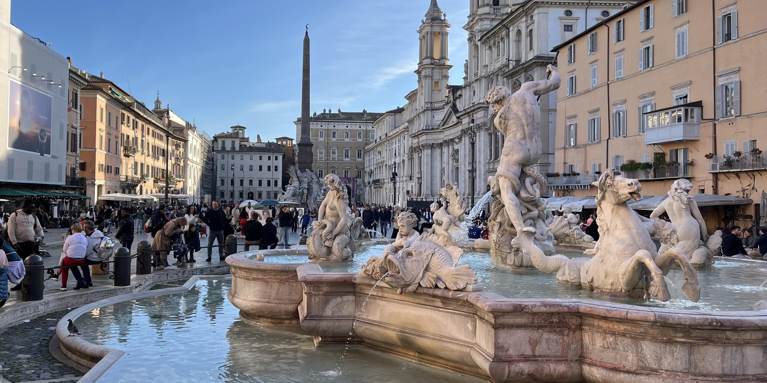 Leben auf der berühmten Piazza Navona