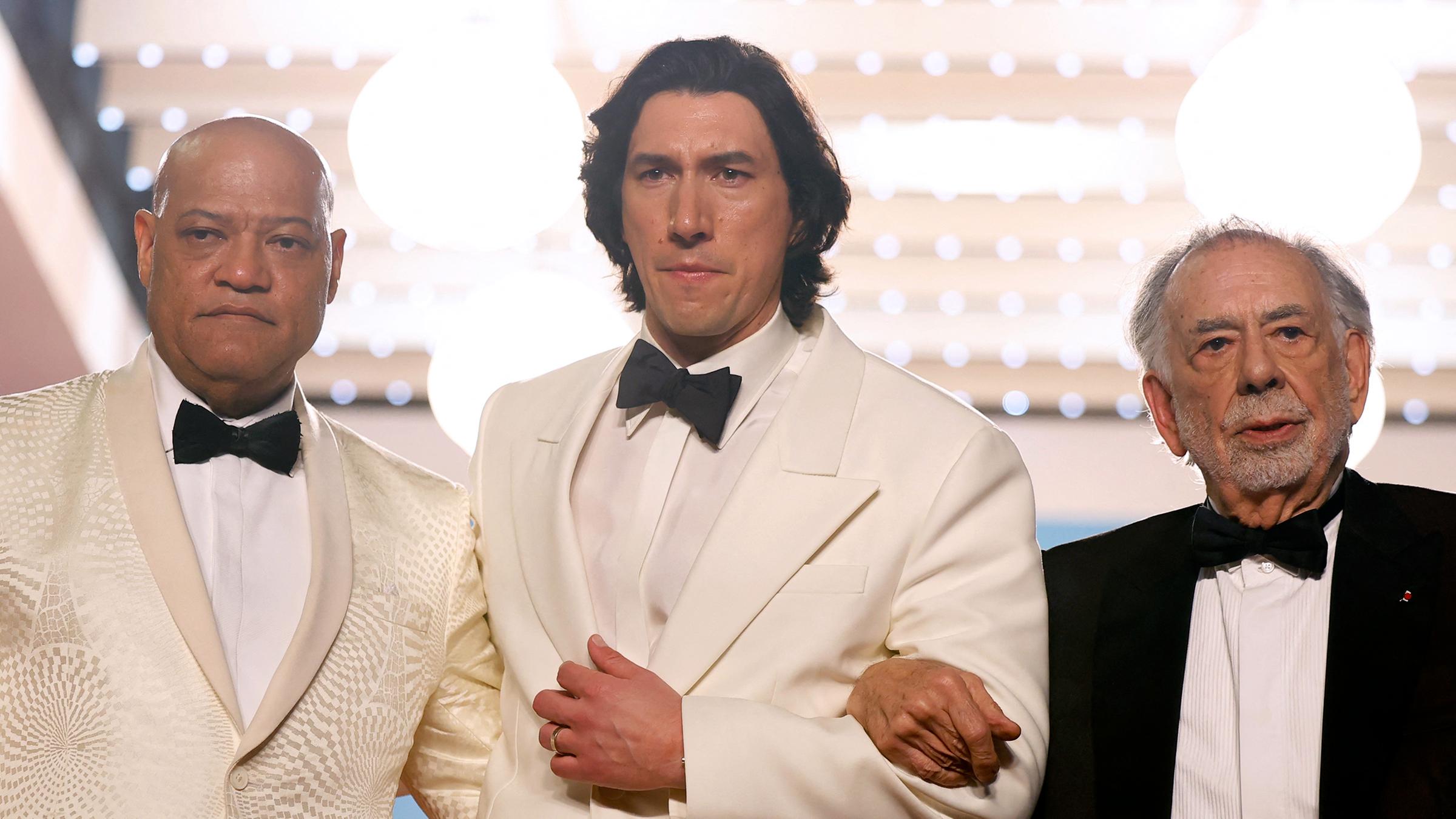 Francis Ford Coppola, Adam Driver und Laurence Fishburne