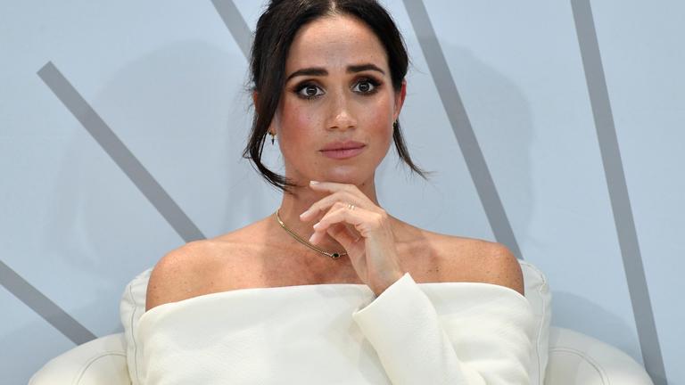  USA, New York: Meghan, Herzogin von Sussex, nimmt am Elterngipfel der Archewell Foundation teil.