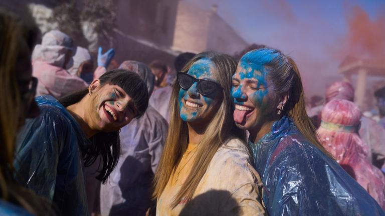 "Mehlkrieg" in Griechenland, Galaxidi, am 23.02.2026