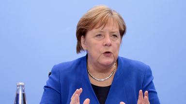 Merkel bei der Abschlusserklärung der Libyenkonferenz