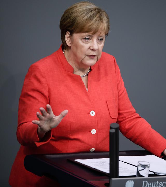 Angela Merkel im Bundestag