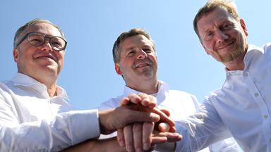 Die Ministerpräsidenten Mario Voigt (Thüringen), Sven Schulze (Sachsen-Anhalt) und Michael Kretschmer (Sachsen) kritisieren die geplanten Sozialreformen.