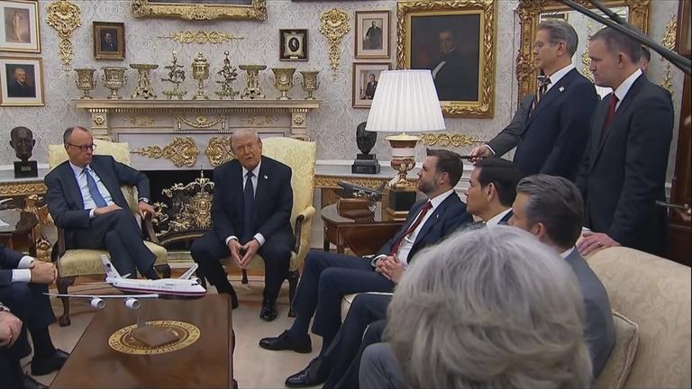 Merz bei Trump in Washington