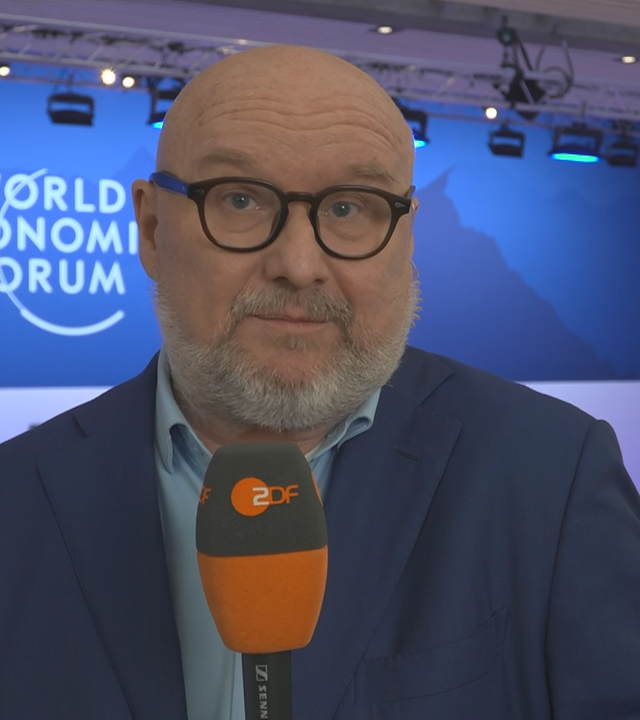 Ulf Röller auf vor dem Weltwirtschaftsforum in Davos