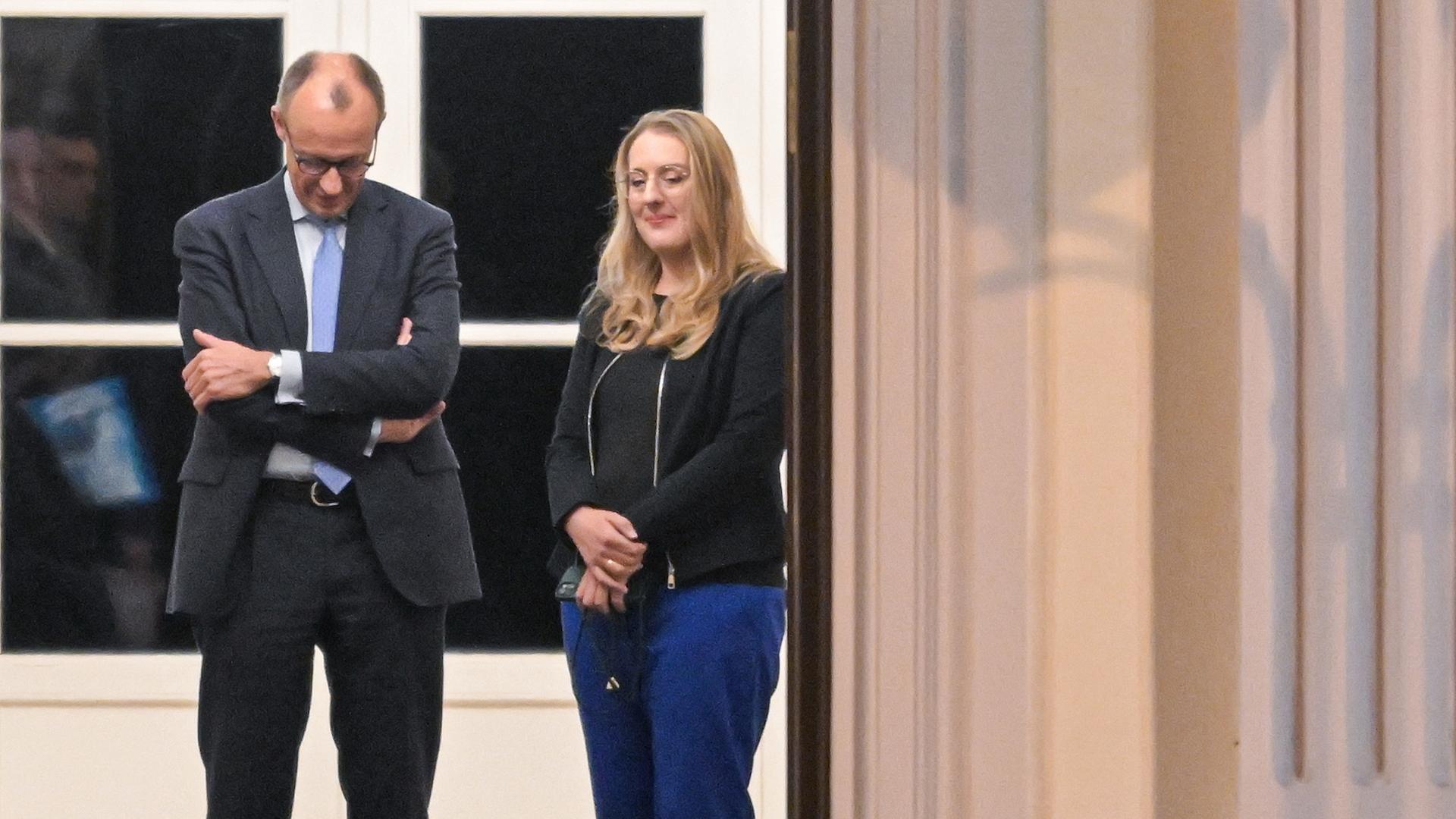 Friedrich Merz und Katharina Dröge