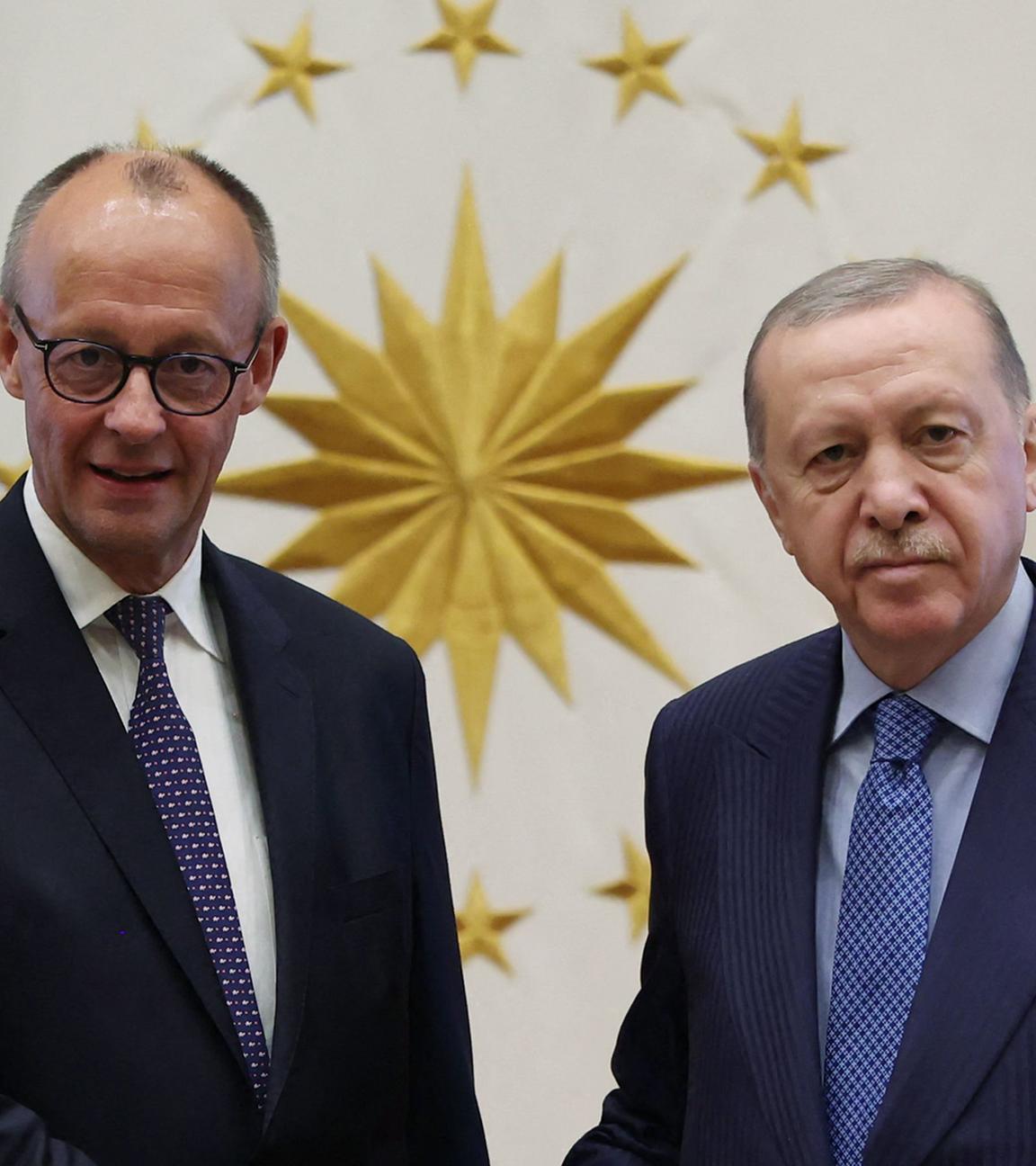 Friedrich Merz und Recep Tayyip Erdogan
