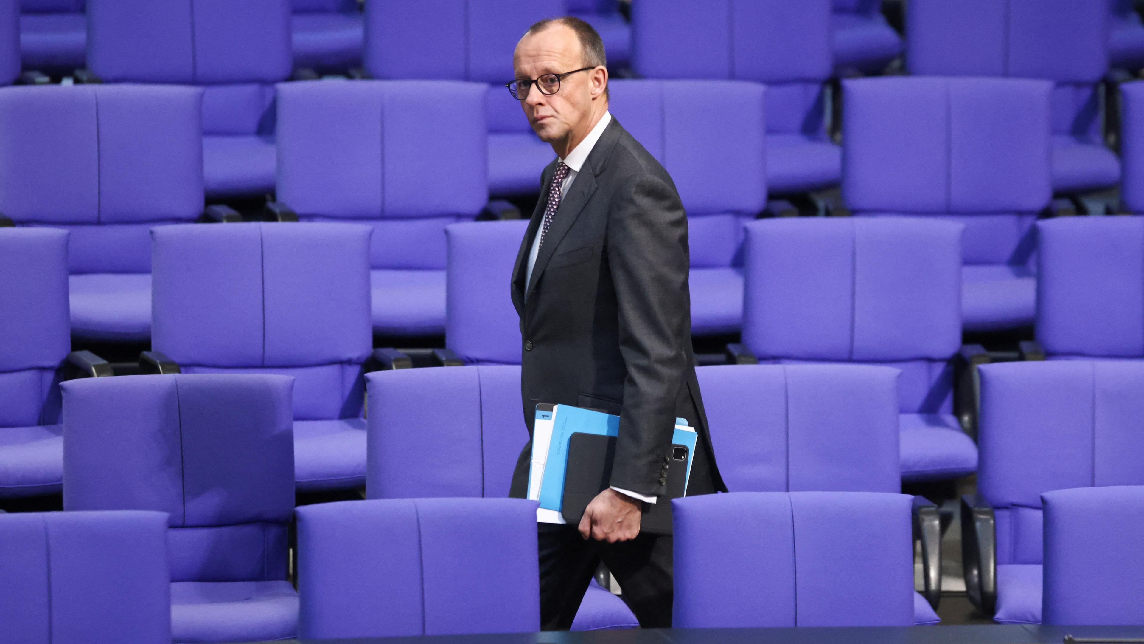 Friedrich Merz im Bundestag