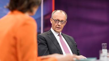 Kanzler Friedrich Merz spricht mit Maybrit Illner.