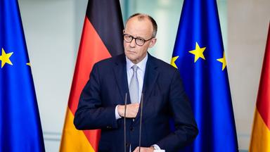Bundeskanzler Friedrich Merz (CDU) äußert sich im Bundeskanzleramt zum Angriff auf den Iran.
