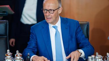 Bundeskanzler Friedrich Merz bei der Kabinettssitzung.