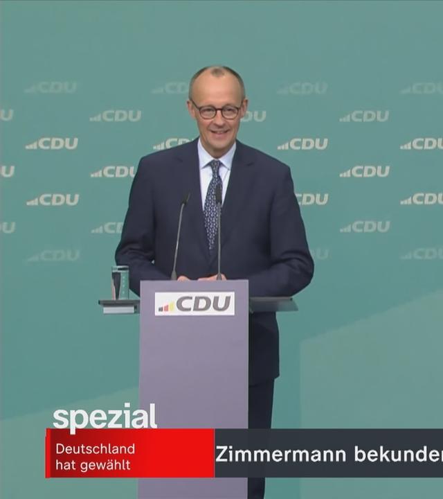 CDU-Chef Friedrich Merz zum Ergebnis der Bundestagswahl