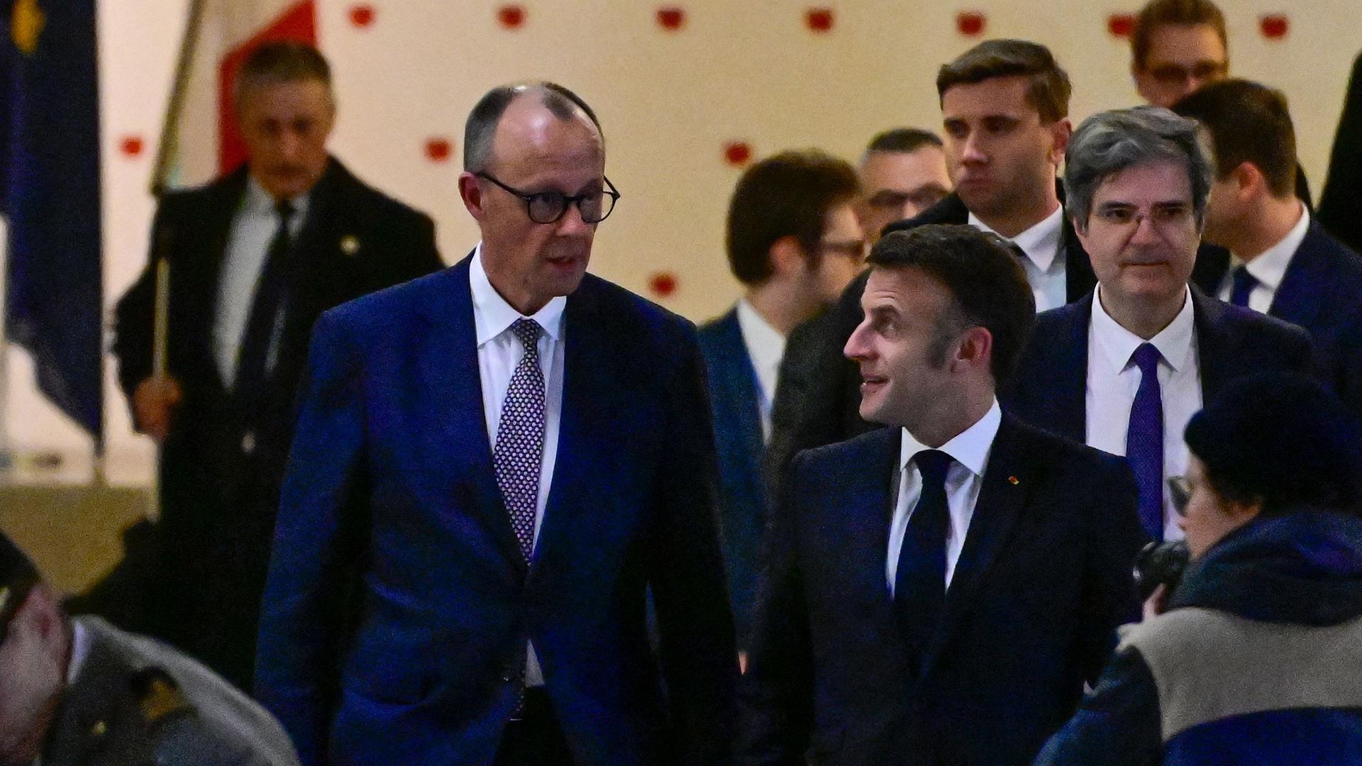 Friedrich Merz und Emmanuel Macron