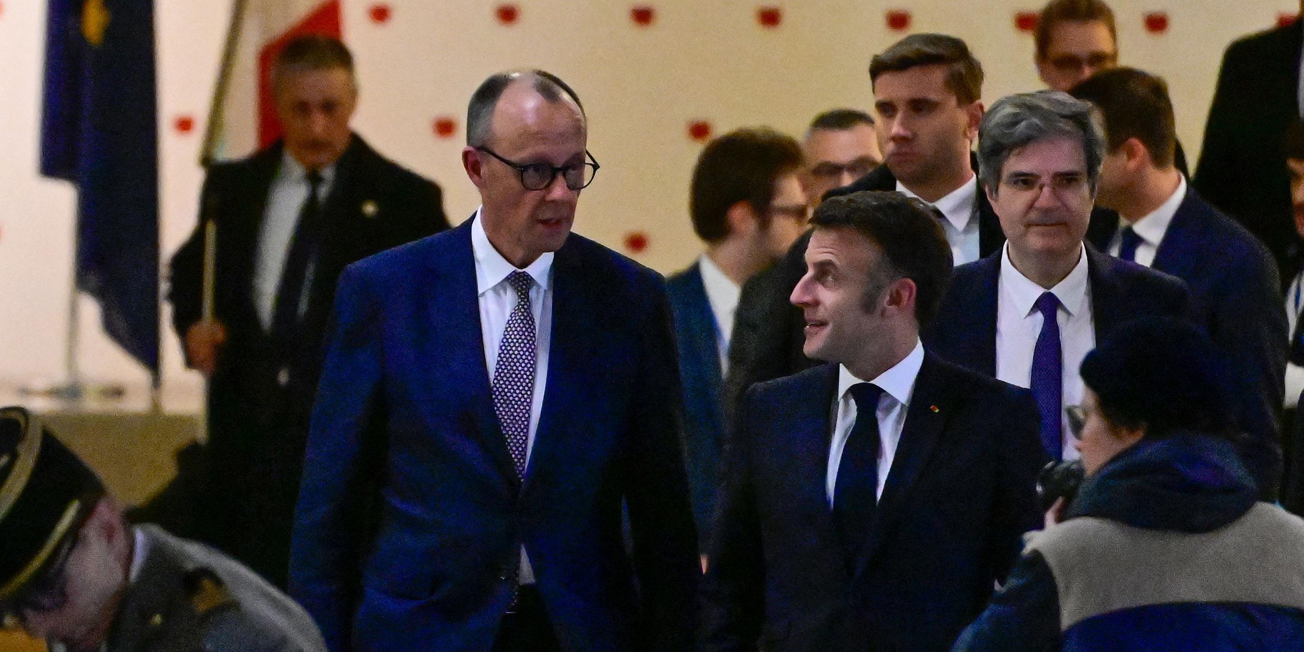 Friedrich Merz und Emmanuel Macron