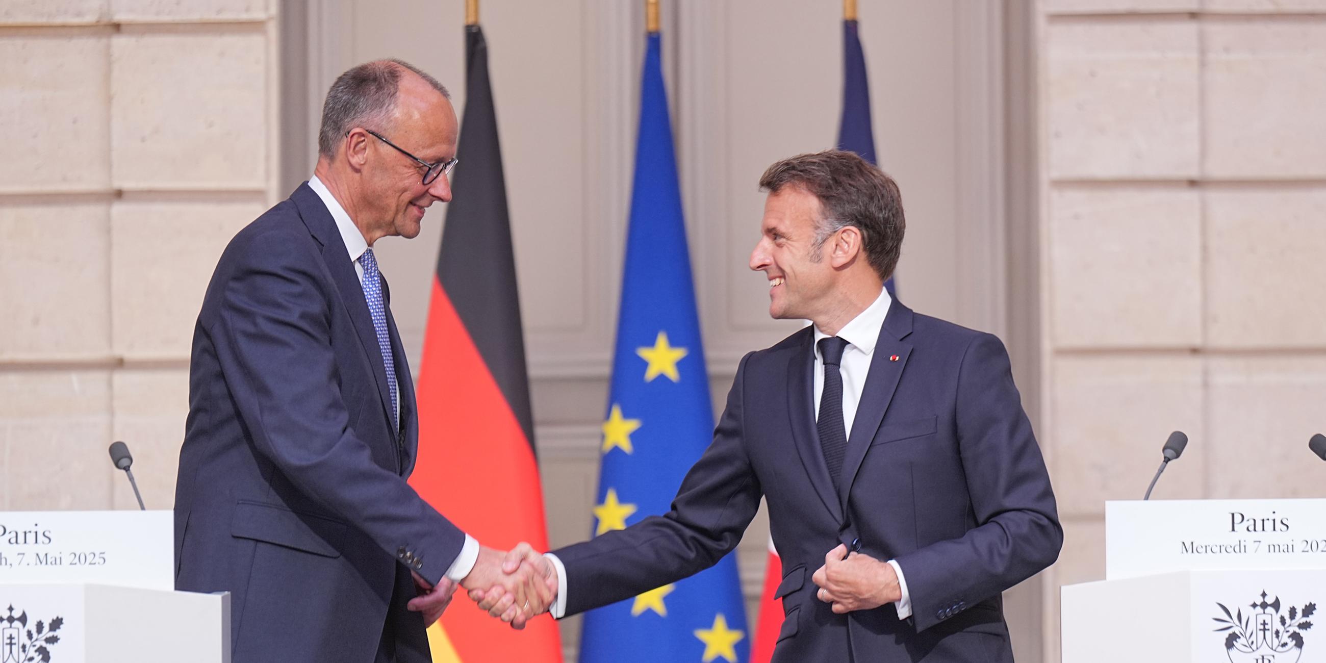 Friedrich Merz und Emmanuel Macron