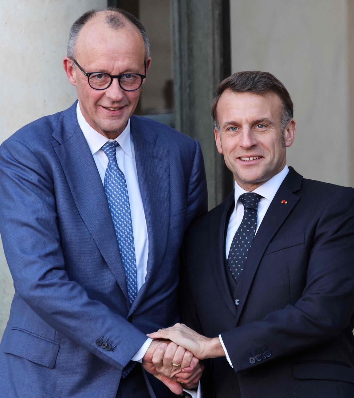 Bundeskanzler Friedrich Merz und Frankreichs Präsident Emmanuel Macron