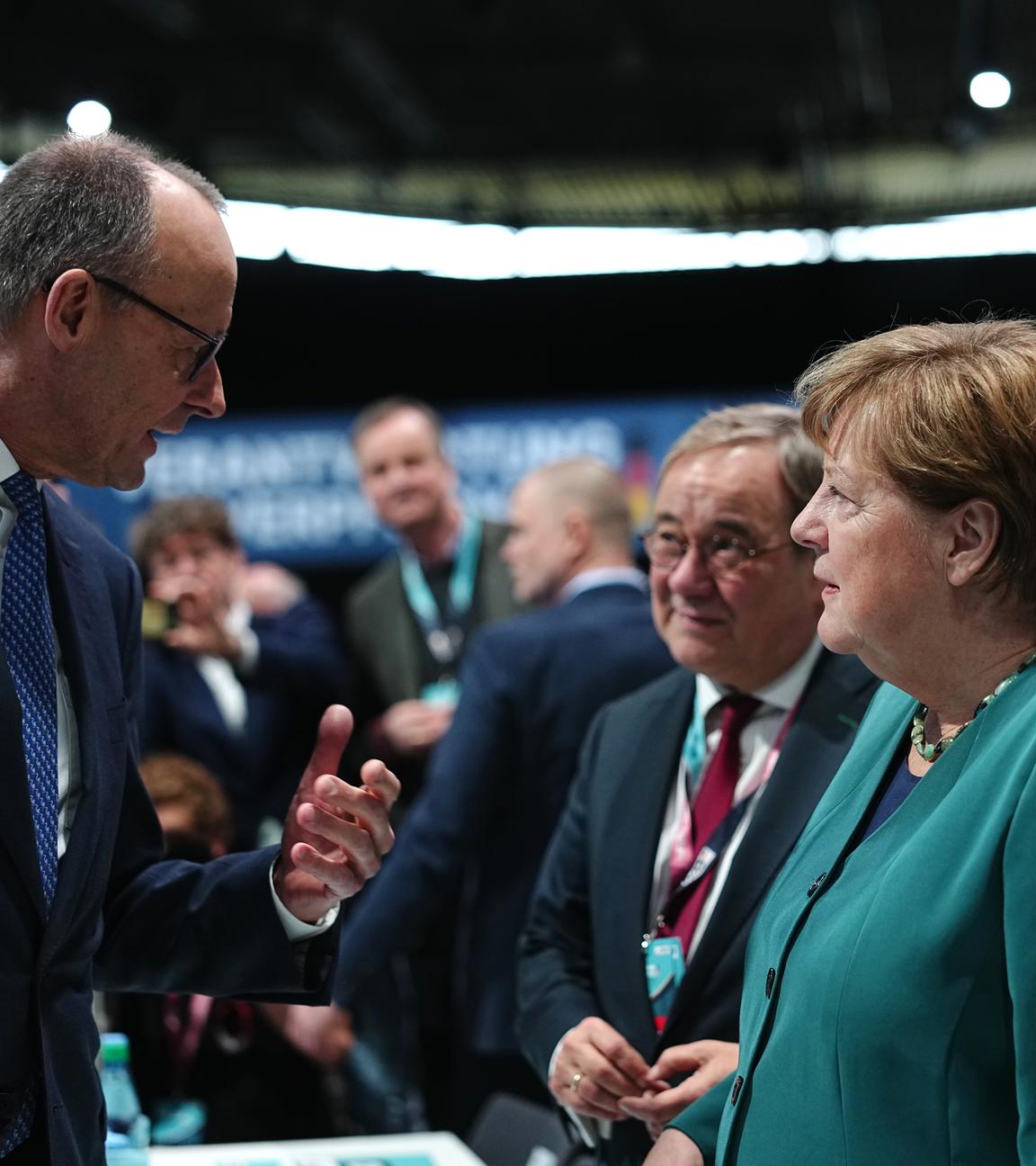 Angela Merkel und Friedrich Merz