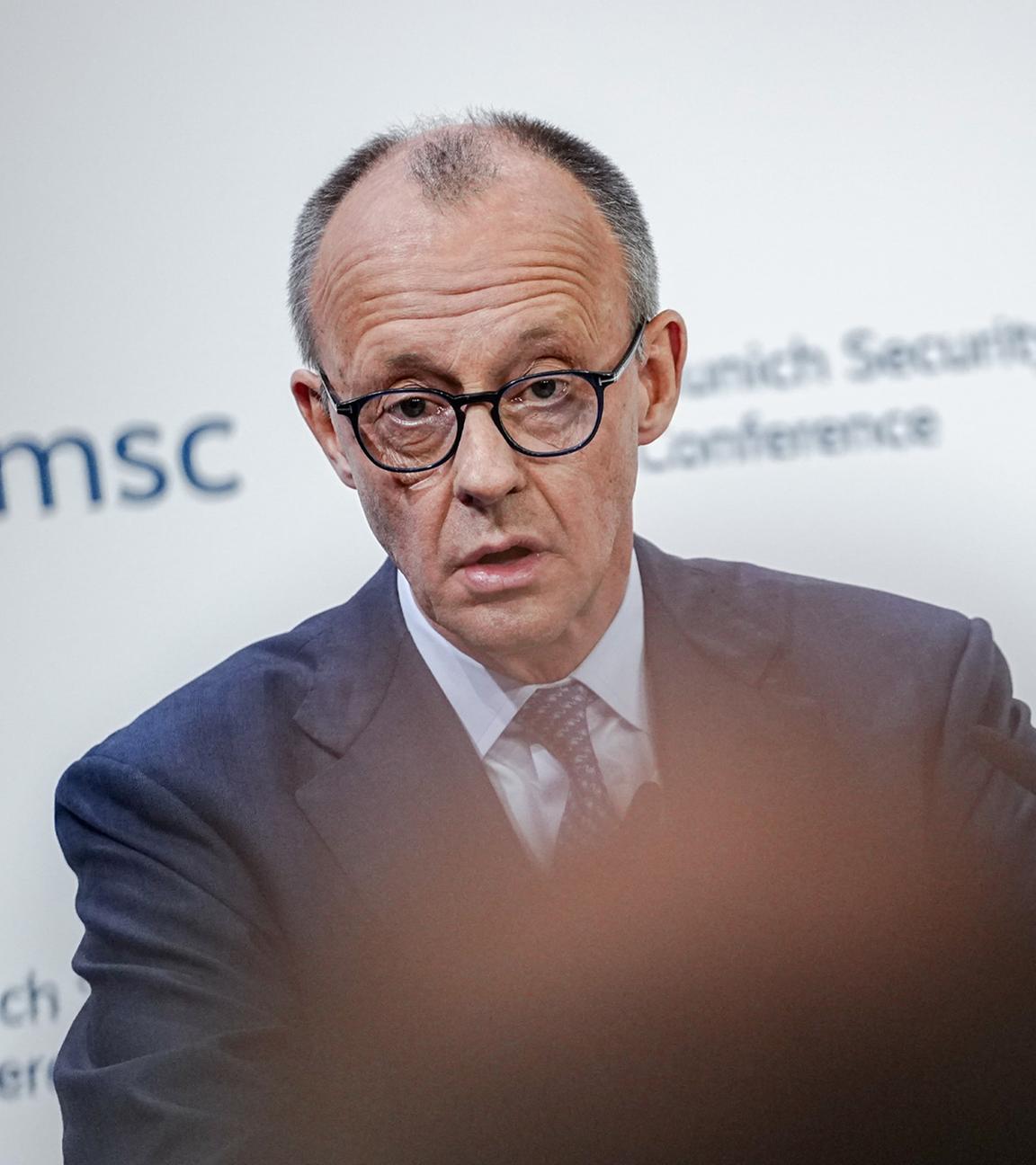 Bundeskanzler Friedrich Merz (CDU) spricht am 13.02.2026 bei der Eröffnung der Münchner Sicherheitskonferenz (MSC) im Bayrischen Hof in München.