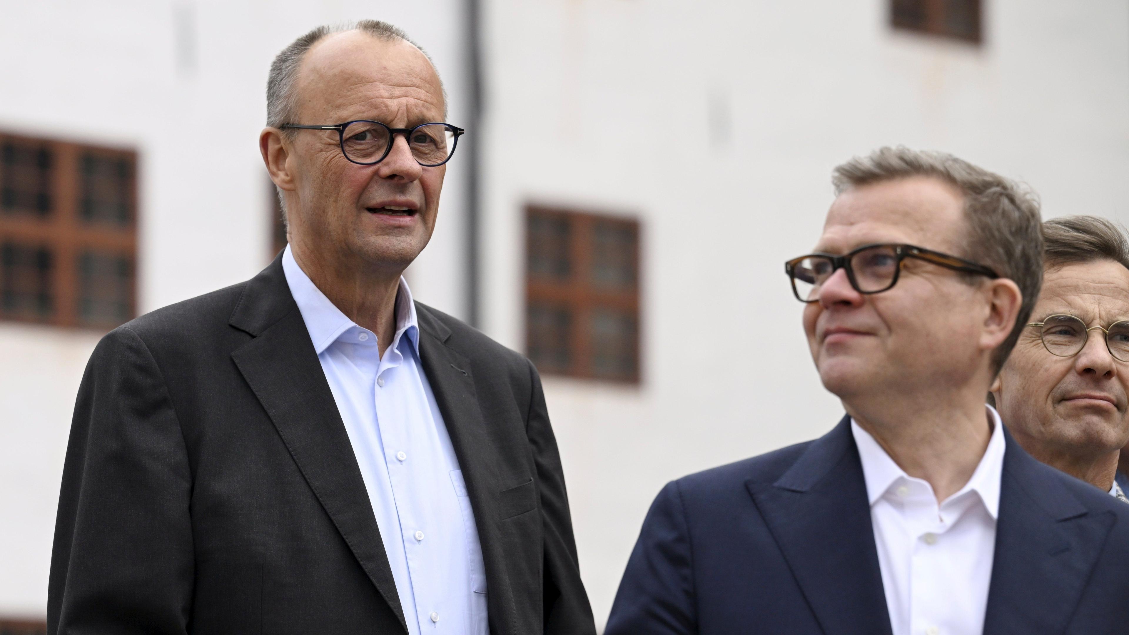 Bundeskanzler Merz und finnischer Ministerpräsident Orpo.
