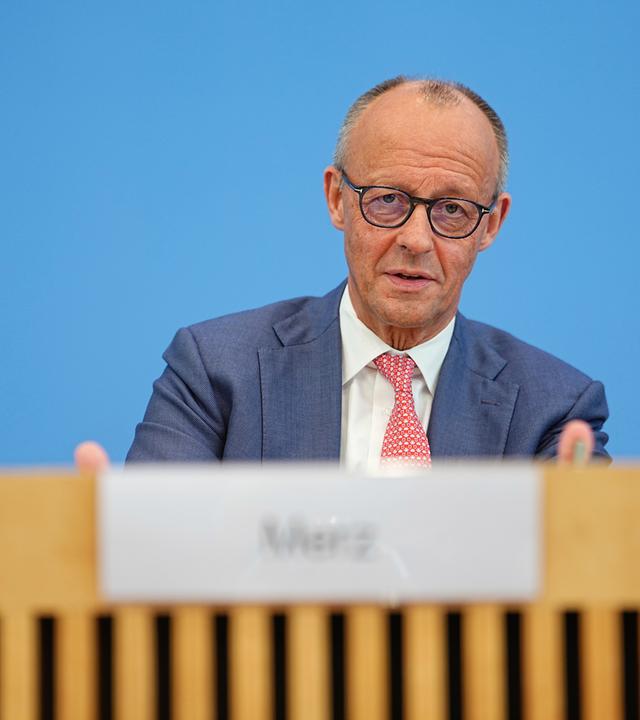 Kanzler Merz auf der Sommer-Pressekonferenz