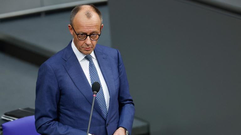 Friedrich Merz bei Regierungsklärung im Bundestag
