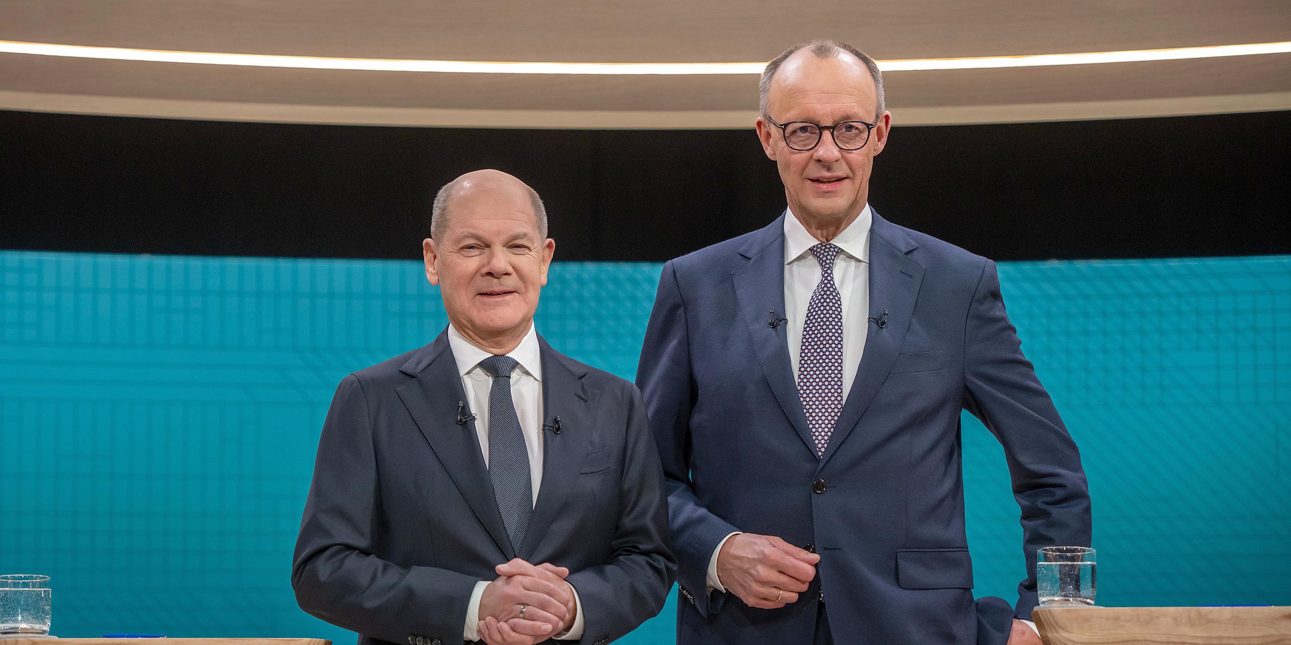 Olaf Scholz und Friedrich Merz