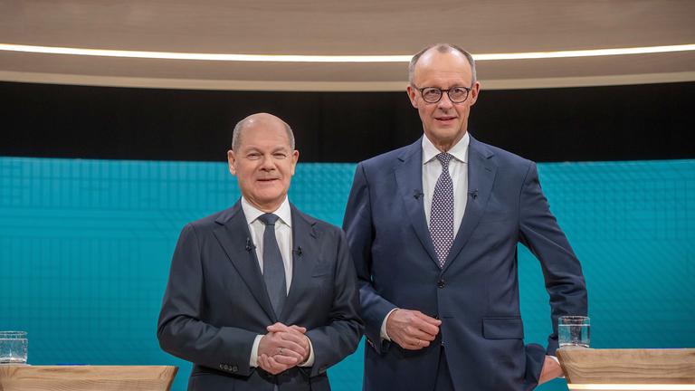 Olaf Scholz und Friedrich Merz