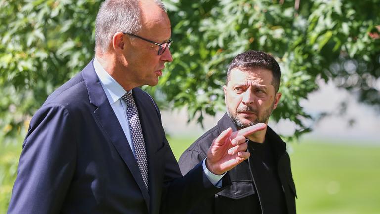 Bundeskanzler Merz mit dem ukrainischen Präsident Selenskyj