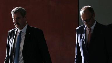 CSU-Chef Markus Söder und Bundeskanzler Friedrich Merz (CDU) in Berlin. (Archiv)