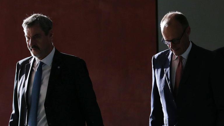 CSU-Chef Markus Söder und Bundeskanzler Friedrich Merz (CDU) in Berlin. (Archiv)