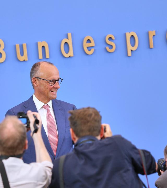 Friedrich Merz auf der Sommerpresskonferenz