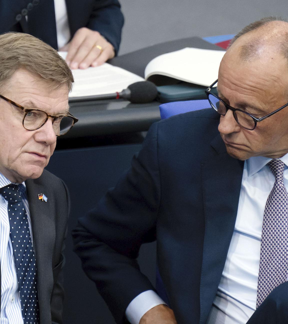 Johann Wadephul und Friedrich Merz