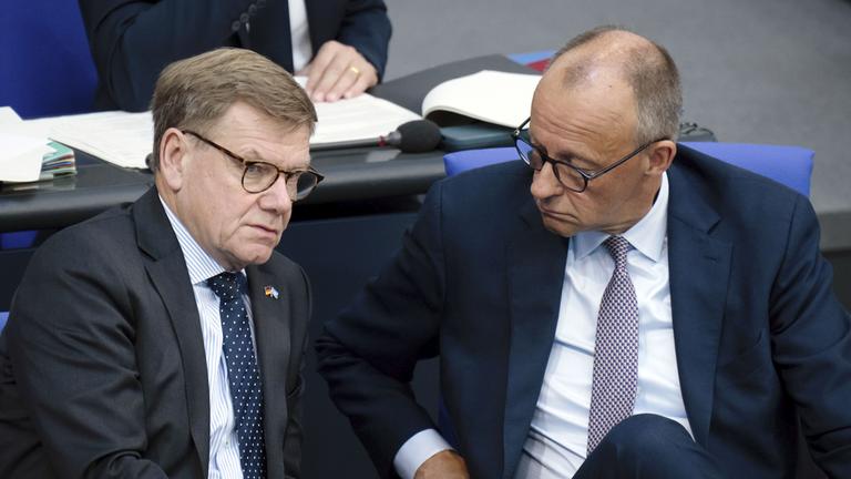 Johann Wadephul und Friedrich Merz