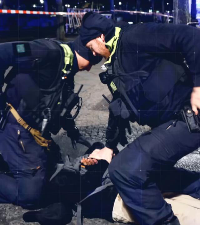 Polizisten nehmen Täter nach Messerangriff am Berliner Holocaust-Mahnmal fest